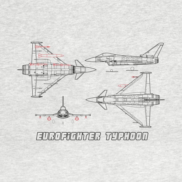 Eurofighter Typhoon (black) by Big Term Designs